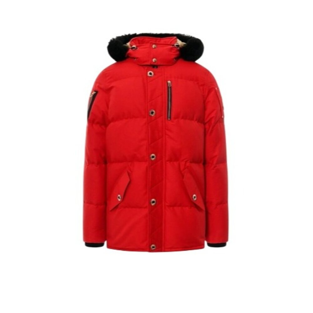 Moose Knuckles 3Q Down Filled Puffer Jacket in Red